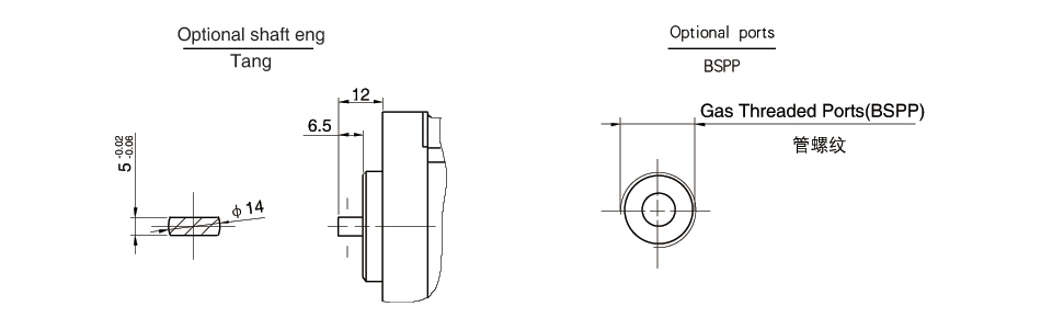 布赫齿轮泵外形尺寸图